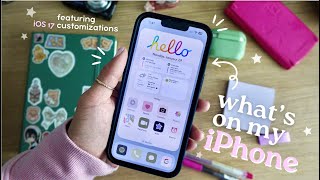 My AESTHETIC and FUNCTIONAL iPhone setup 🌷📱  the best iOS 17 widgets and customizations [upl. by Ariamo683]