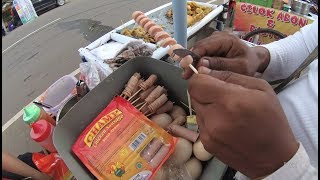 Indonesia Rangkasbitung Street Food 2538 Part1 Sosis Gulung Telor Dengkul Ayam Gorengan YDXJ0823 [upl. by Berry]