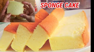 RESEP SPONGE CAKE LEMBUT BAHAN PRAKTIS DENGAN 5 TELUR [upl. by Morgun883]