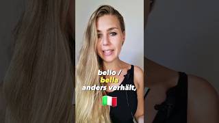 🇮🇹 Adjektiv quotbello  bellaquot 🇮🇹 im Italienischen [upl. by Hildagard]