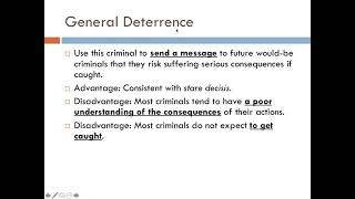 Purposes of Sentencing 3  Specific and General Deterrence and Denunciation [upl. by Baron]