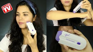 YES Finishing Touch Hair Remover Demo amp Review  omnistyles [upl. by Kosel846]