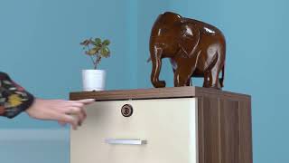 Yale cabinet digital lock  Fingerprint access for wardrobes cabinets drawers [upl. by Zane]