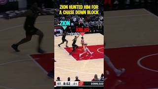 Zion WAITED like Bron for the CHASE DOWN BLOCK👀 [upl. by Esinaej]