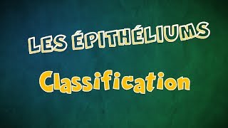 Le Tissu épithélial Épithéliums  Classification [upl. by Muhcan874]