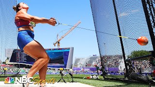 Brooke Andersen hurls quota bombquot to lead Team USA to gold amp bronze in hammer at worlds  NBC Sports [upl. by Nims]