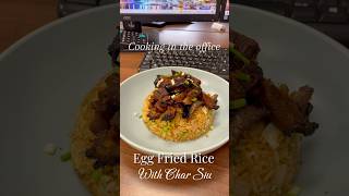 ✨Egg Fried Rice with Char Siu food office working dairy fyp rice officelife cooking work [upl. by Bremser228]