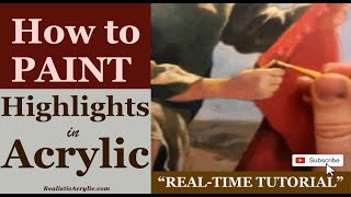 How to Paint Highlights in Acrylic [upl. by Carlynn963]