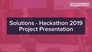 CloudFest 2019 Solutions  Hackathon 2019 Project Presentation [upl. by Claudell]