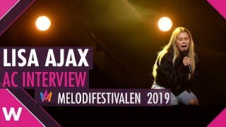 Lisa Ajax quotTornquot AC Interview  Melodifestivalen 2019  wiwibloggs [upl. by Curren336]