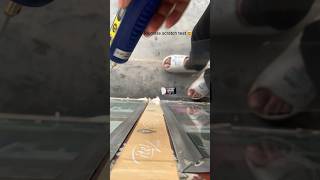 Tempered glass test damage test experiment youtubeshorts [upl. by Claudette342]