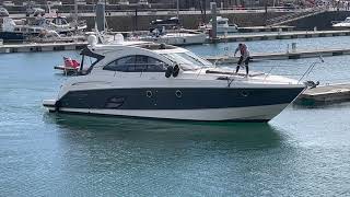 Beneteau 2012 GT44 Berthing in St Peter Port Guernsey [upl. by Alix555]