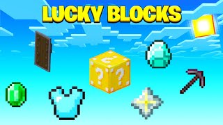 MOD CLÁSSICO DE LUCKY BLOCK NO MINECRAFT BEDROCK [upl. by Rakso609]