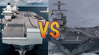 HMS Q Elizabeth vs USS Gerald R Ford which aircraft carrier is better [upl. by Iroak]