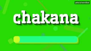 HOW TO SAY CHAKANA chakana [upl. by Narat]