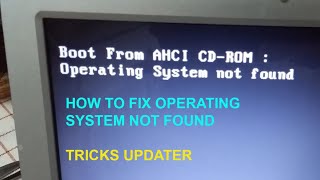 How to fix quotOperating System not foundquot [upl. by Annis]