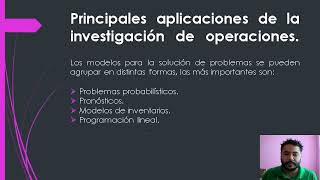 13 Principales aplicaciones de la investigación de operaciones [upl. by Verger]