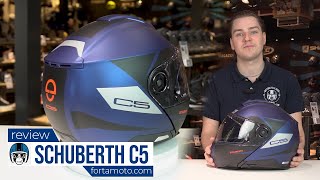 SCHUBERTH C5 motorcycle helmet Review  FortaMotocom [upl. by Arlyn]