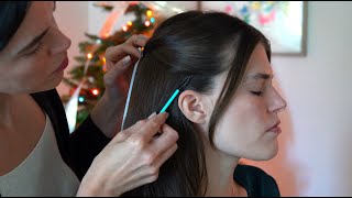 ASMR Perfectionist Hair Styling Fixing amp Adjustments For A Winter Photoshoot Whisper [upl. by Jaffe]