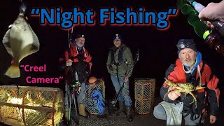 Fishing in the dark North east Aberdeenshire Sea fishing Creel Cam 🎣 🐟🐟🐟 [upl. by Niliram727]