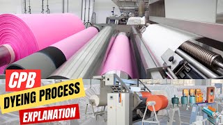 Cold Pad Batch CPB Dyeing Process  Step by Step explanation [upl. by Ymac]