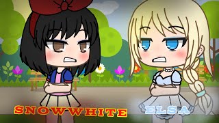 snowwhite vs elsa rap battle gacha life editon🤍🩵💛❤️ [upl. by Enna]