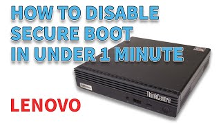 How To Disable Secure Boot Lenovo Thinkcentre M75q Gen2 [upl. by Aila]