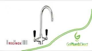 Reginox Brooklyn Chrome Dual Lever Mixer Kitchen Tap [upl. by Eugirne]