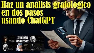 Análisis grafológico con ChatGP [upl. by Erida]