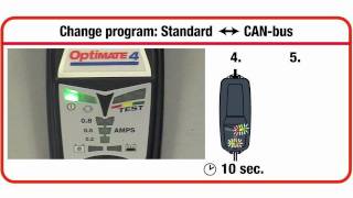 Standard to CANbus program change  OptiMate 4 Dual Program [upl. by Austin]