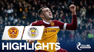 Motherwell 21 St Mirren  Lennon Miller Double Two Red Cards  William Hill Premiership [upl. by Eiznekcm]