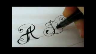 Fancy Letters  How To Design Your Own Swirled Letters [upl. by Deirdra919]