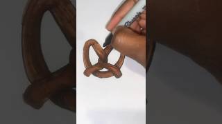 HOW TO DRAW A PRETZEL [upl. by Aikemaj]