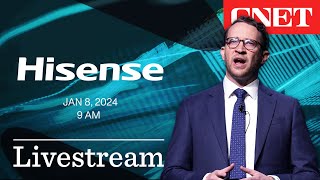 WATCH Hisense Product Reveal Event at CES 2024  LIVE [upl. by Thill689]