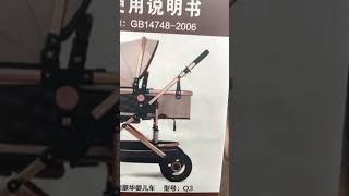 How to mount Manado Q3 3 in 1 Baby Stroller and others [upl. by Felipe]