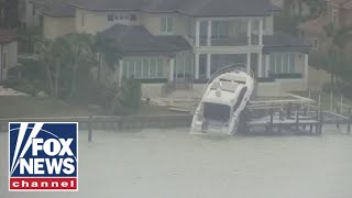 Storm chaser describes war zone in Sarasota Florida [upl. by Nwahsauq]