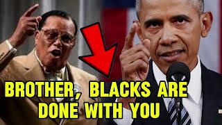 Barack Obama Gets REALITY CHECK After Minister Louis Farrakhan CALLS OUT His NON EXISTENT LEGACY [upl. by Tilla]