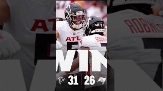 Atlanta Falcons win over Tampa Bay Bucs nfl atlantafalcons atown tampabaybuccaneers fyp [upl. by Elleina]