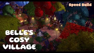 BELLES COSY VILLAGE  GASTONS HOUSE  BELLES LIBRARY  DREAMLIGHT VALLEY SPEED BUILD [upl. by Assenat942]