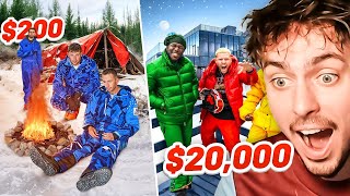 SIDEMEN 20000 vs 200 WINTER HOLIDAY Reaction [upl. by Vada13]