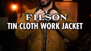 BEST waxed work jacket yet Filson Tin Cloth Review [upl. by Kidder]