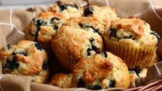 Blueberry Muffins Recipe  How to Make Blueberry Muffins [upl. by Nnairet]