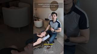 Manipulation cervicale C3C4 avec LACHIROCROS chiropracteur shorts asmr craquement massage [upl. by Yedrahs802]