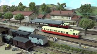 Modélisme  la gare de Cluny échelle HO  vidéo 261 HD [upl. by Oswell257]