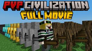 Minecraft but I survive in PVP CIVILIZATION FULL MOVIE [upl. by Arlana]