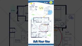 Unit Floor Plan Apartment Design Ideas 2BHK Home 948 SqFt 103 floorplanhouseplanapartment [upl. by Zelda562]