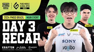 2024 PMGO BRAZIL Main Event Day 3 Recap  PUBG MOBILE ESPORTS [upl. by Lallage157]