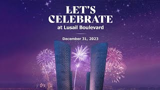 Thrilling New Years Bash in Qatars Vibrant Lusail2024 new year event [upl. by Zollie]