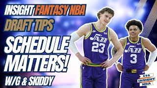 NBA Fantasy Basketball  SCHEDULE MATTERS  DRAFTING CONSIDERATIONS [upl. by Herzel853]