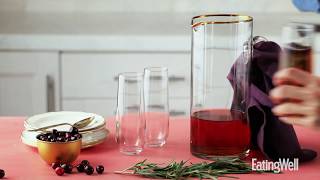 How to Make Cranberry Prosecco Cocktail  EatingWell [upl. by Nylyak]